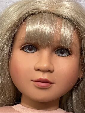 Vintage MY TWINN Doll 23” Poseable Blonde Hair Patterns, Shoes, Socks RARE